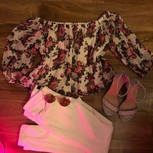Flirty flower blouse